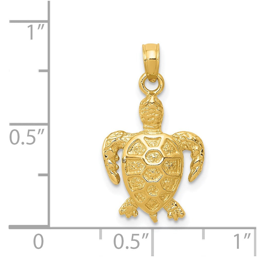 Charlie & Co Jewelry | 14k Sea Turtle Pendant - Model K3309