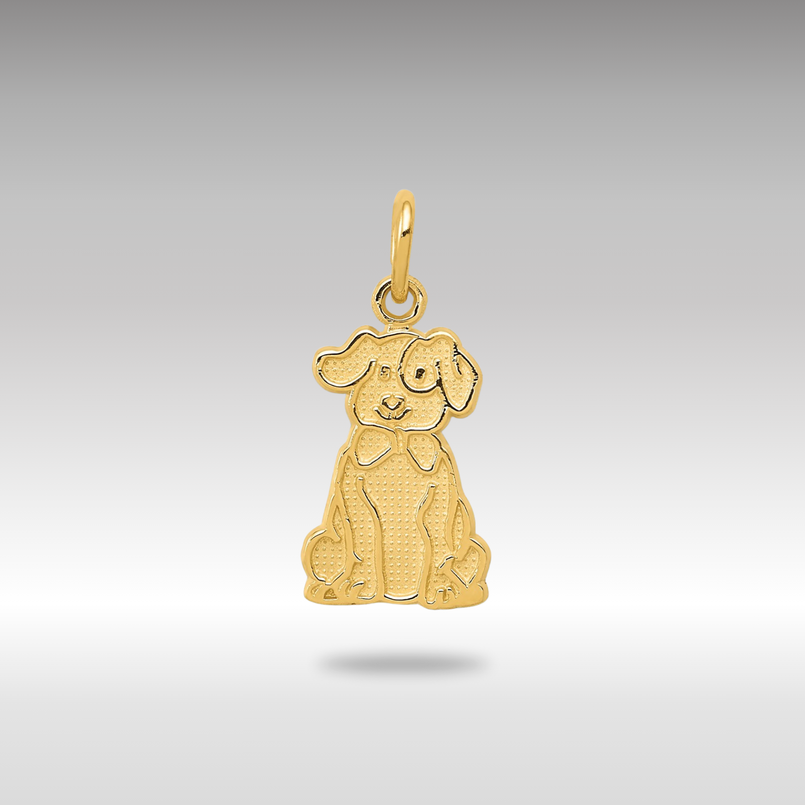 Gold Puppy Necklace Pendant - Charlie & Co. Jewelry