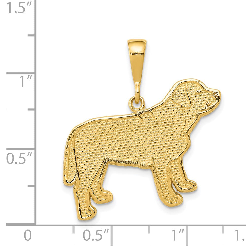 14k Gold Labrador Dog Necklace Pendant - Charlie & Co. Jewelry