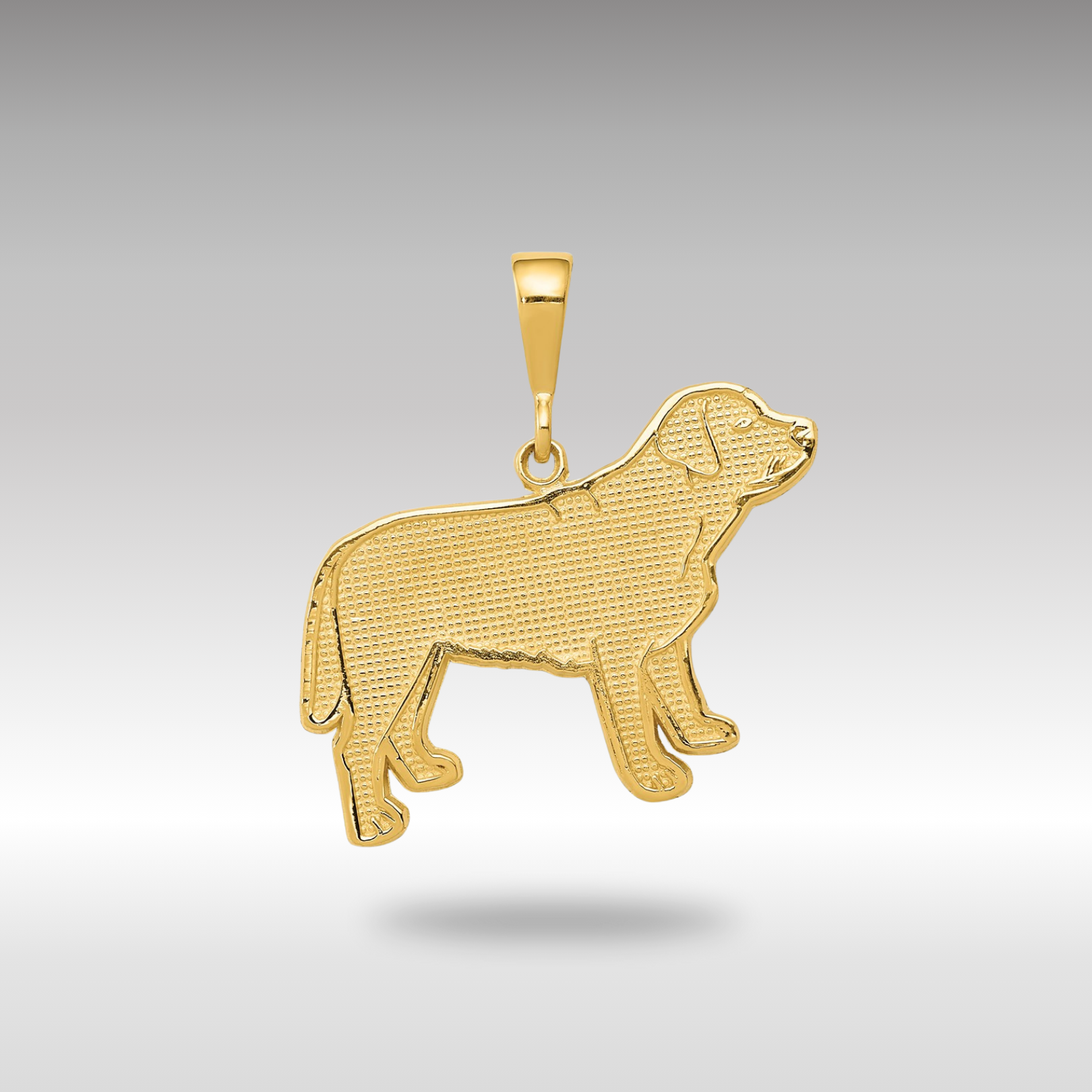 Gold Labrador Dog Necklace Pendant - Charlie & Co. Jewelry