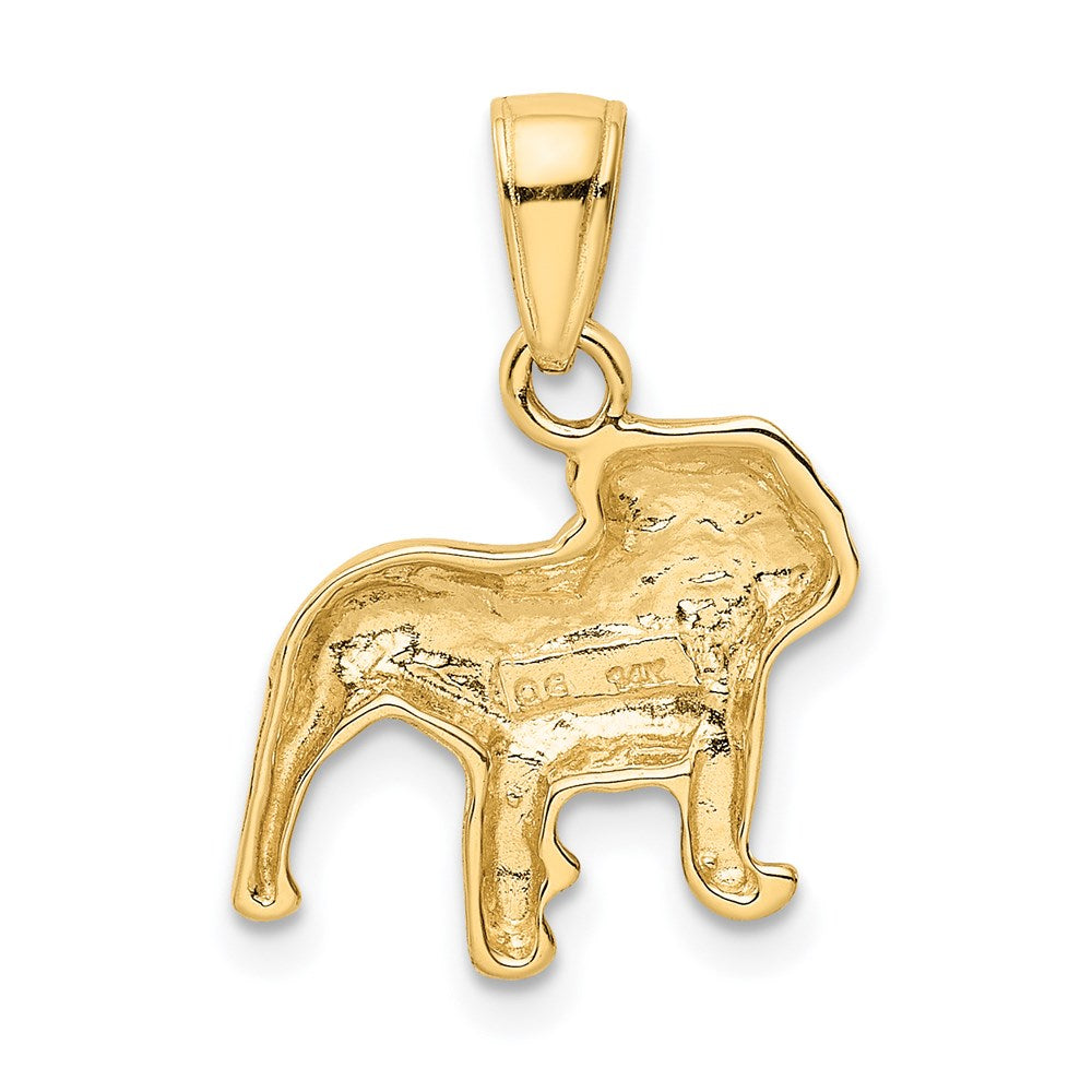 14k Gold Bulldog Dog Necklace Pendant - Charlie & Co. Jewelry