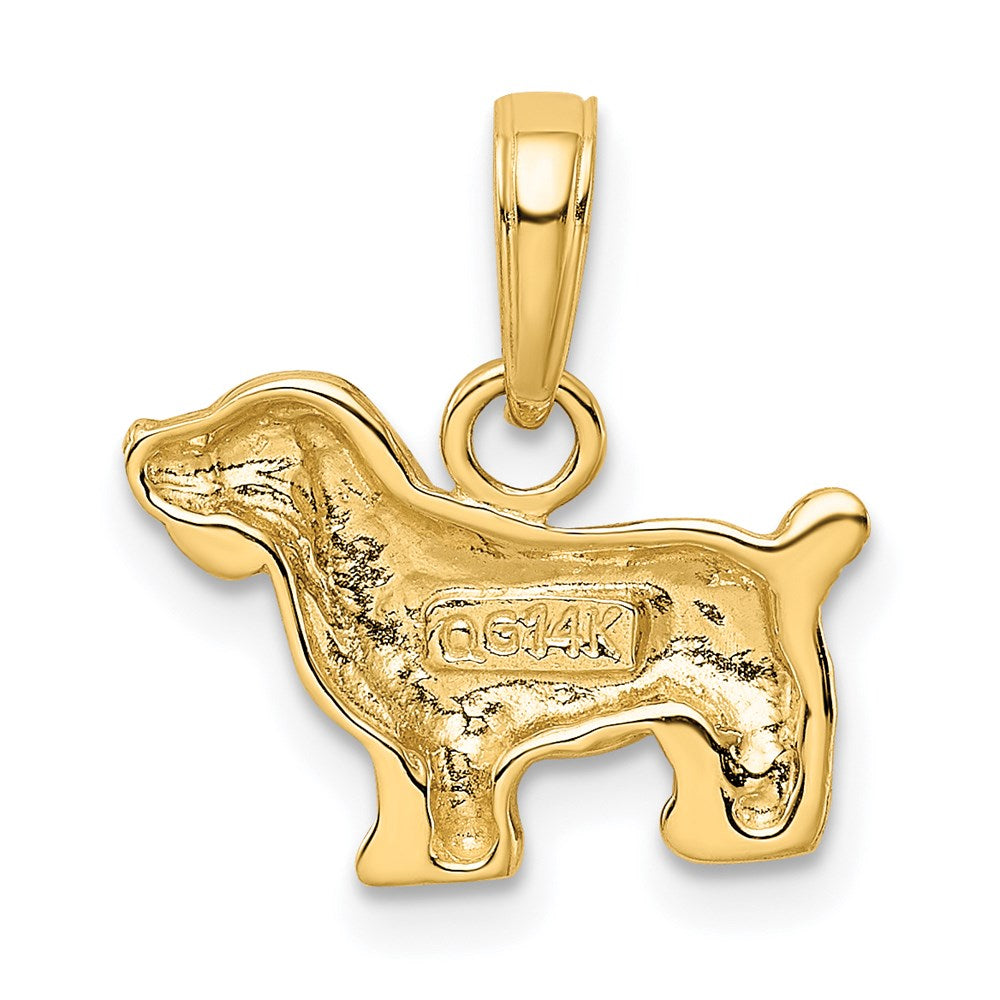 14k Gold Cocker Spaniel Necklace Pendant - Charlie & Co. Jewelry