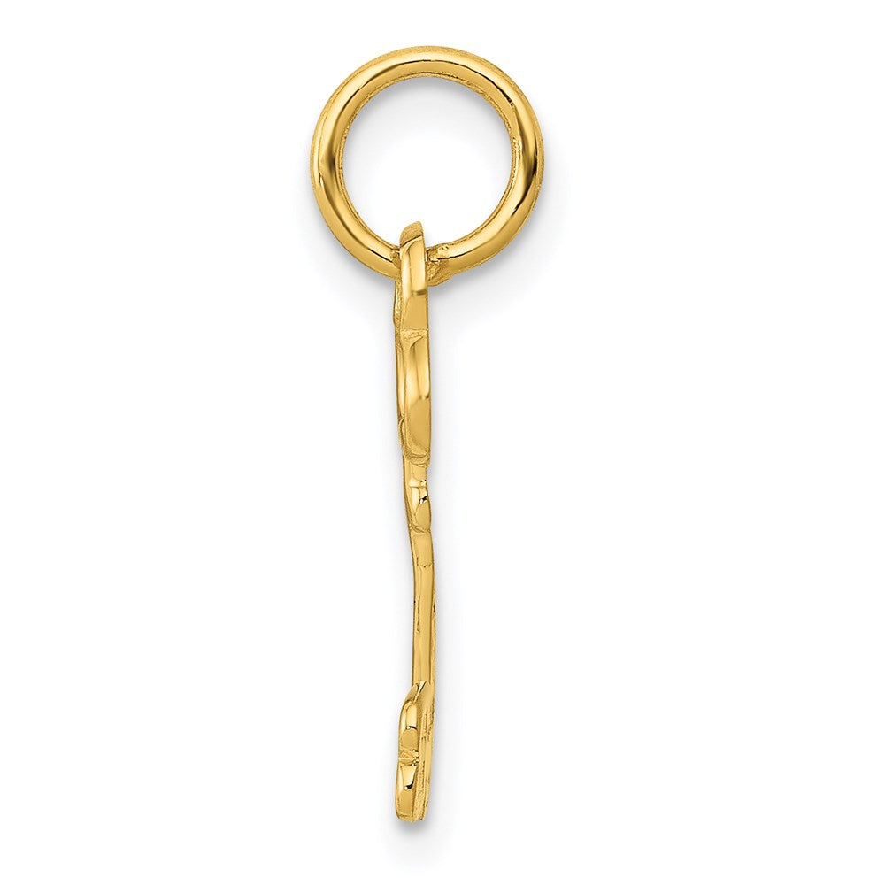 Charlie & Co Jewelry | 14k Key Letter B Initial Charm - Model K3442B