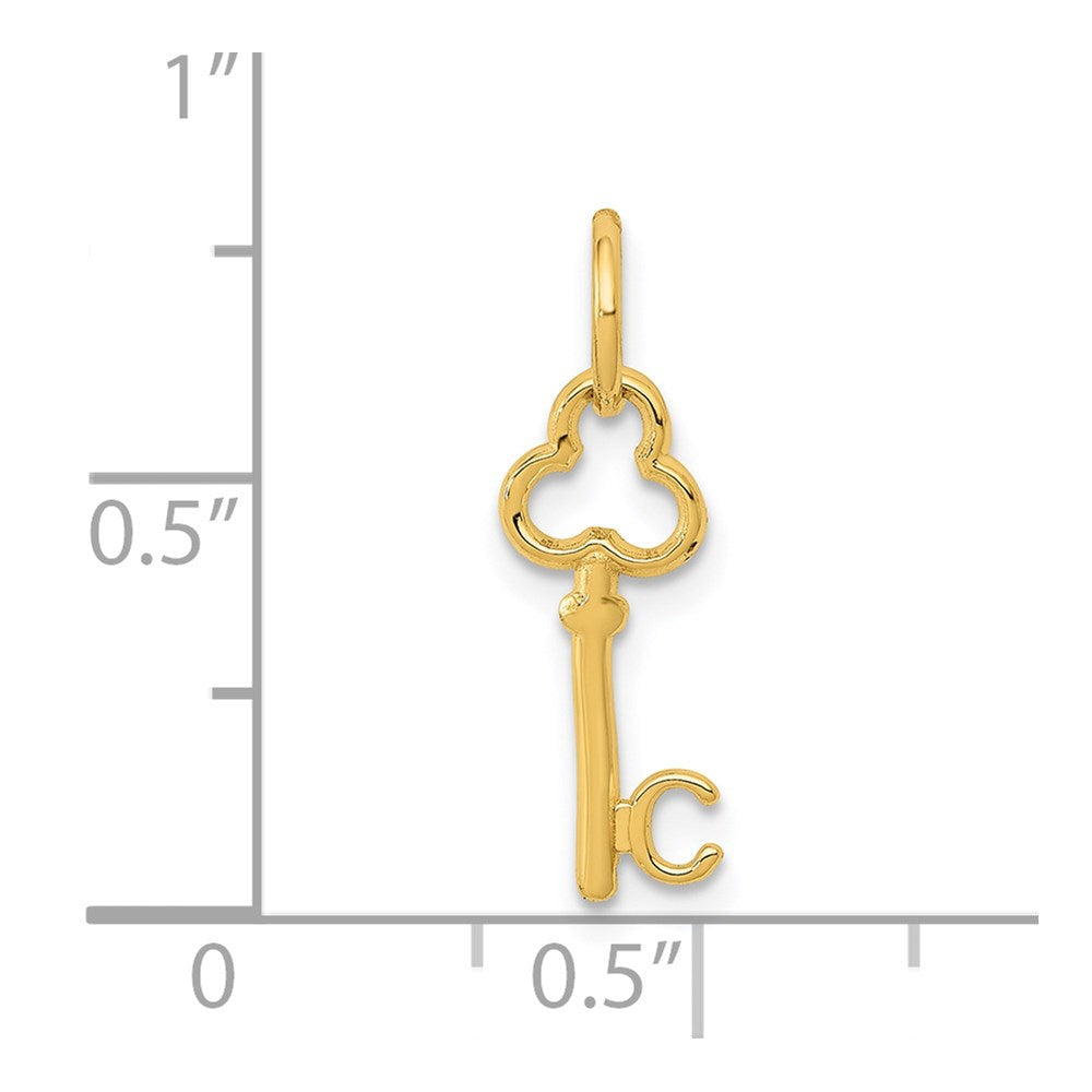 Charlie & Co Jewelry | 14k Key Letter C Initial Charm - Model K3442C
