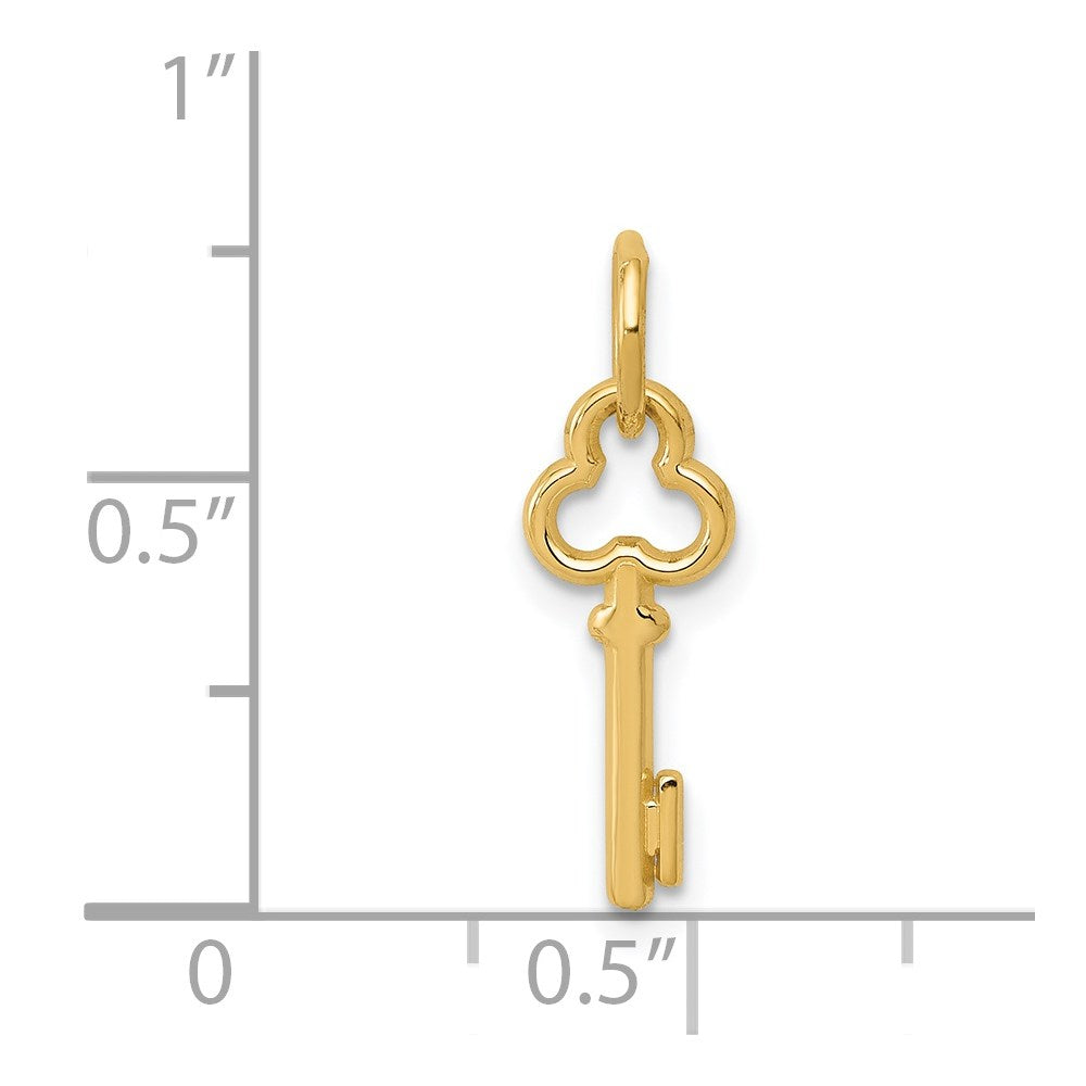 Charlie & Co Jewelry | 14k Key Letter I Initial Charm - Model K3442I