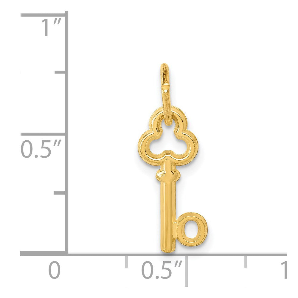 Charlie & Co Jewelry | 14k Key Letter O Initial Charm - Model K3442O