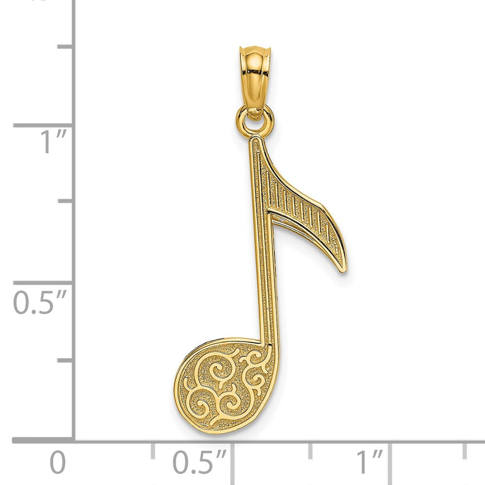 Charlie & Co Jewelry | 14k Music Note Charm - Model K3498