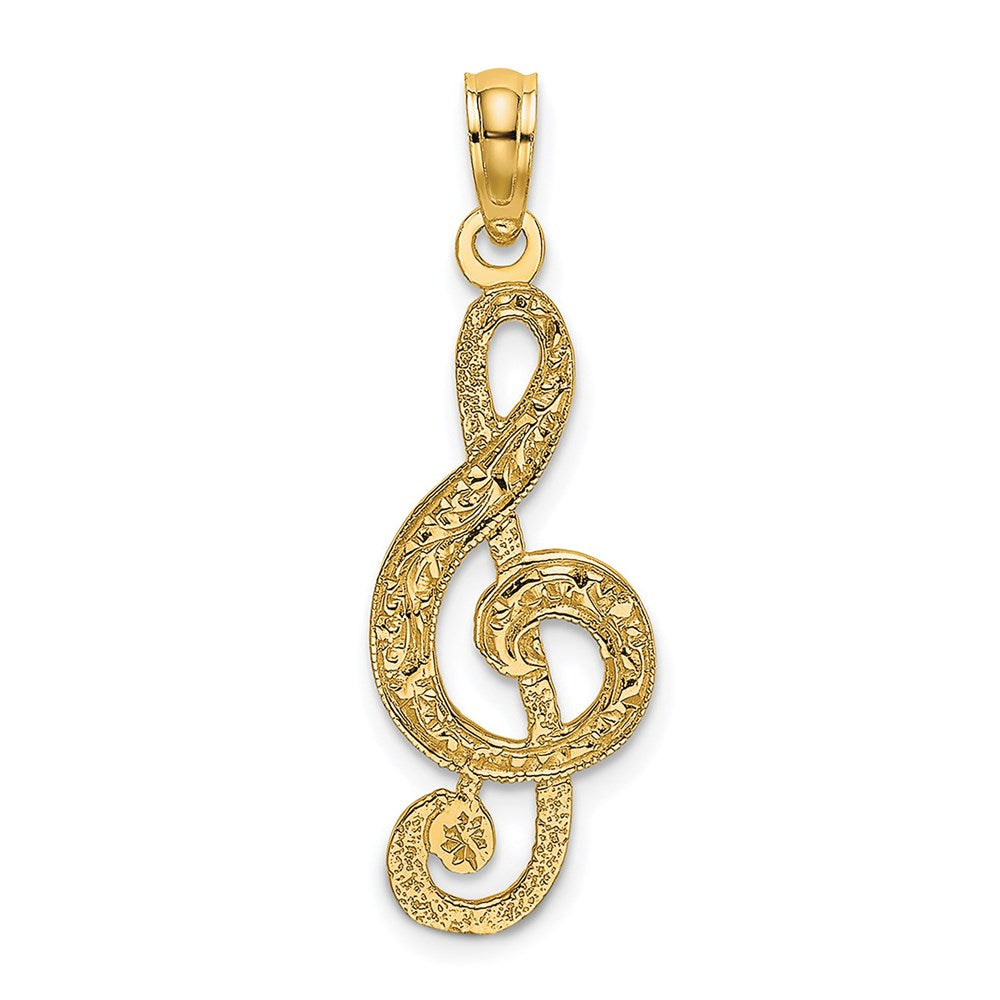 Charlie & Co Jewelry | 14k Treble Clef Charm - Model K3499