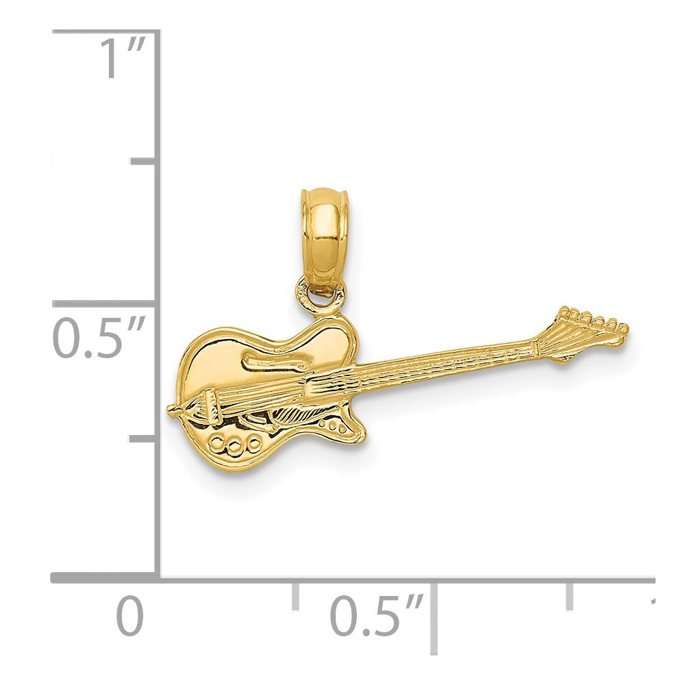 Charlie & Co Jewelry | 14k Electric Guitar Pendant - Model K3512