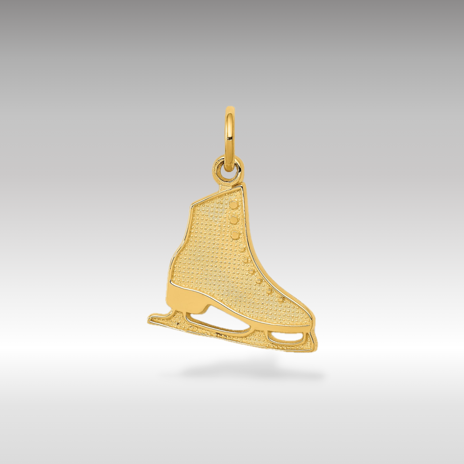14k Gold Figure Skate Pendant - Charlie & Co. Jewelry