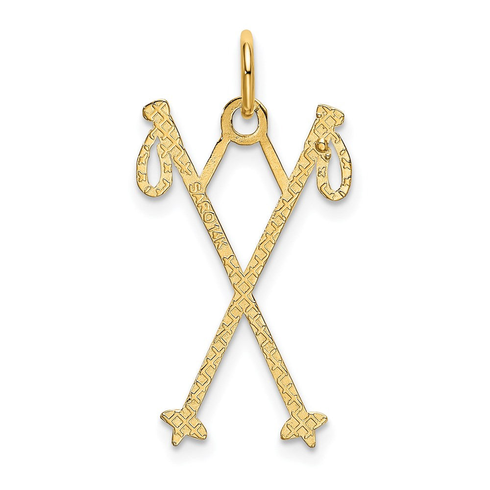 Charlie & Co Jewelry | 14k Ski Poles Charm - Model K3542