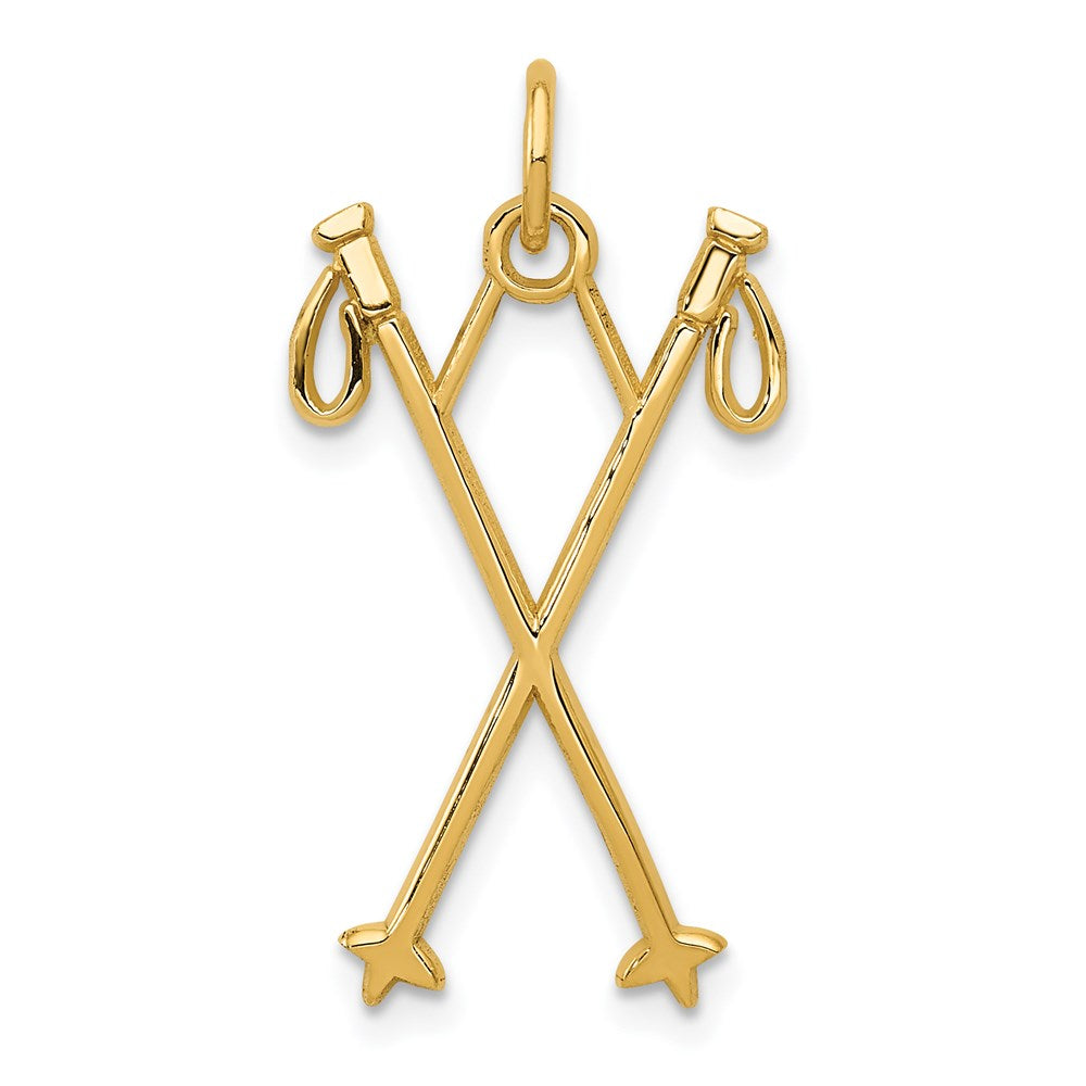 Charlie & Co Jewelry | 14k Ski Poles Charm - Model K3542