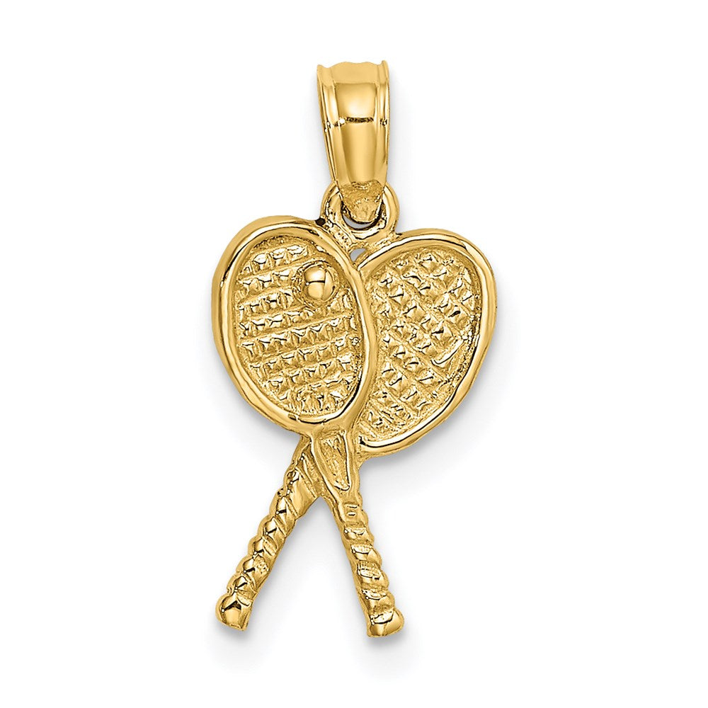Charlie & Co Jewelry | 14k Tennis Racquets Charm - Model K3568