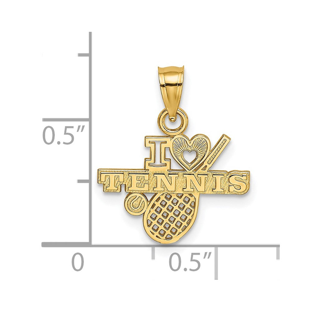 Charlie & Co Jewelry | 14k I Heart Tennis Charm - Model K3570