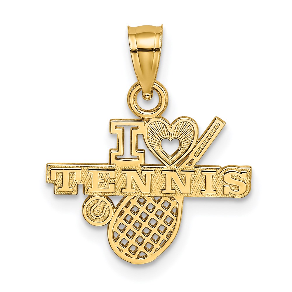 Charlie & Co Jewelry | 14k I Heart Tennis Charm - Model K3570
