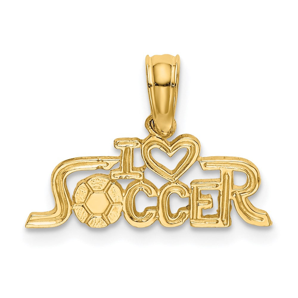 Charlie & Co Jewelry | 14k I Heart Soccer Charm - Model K3579