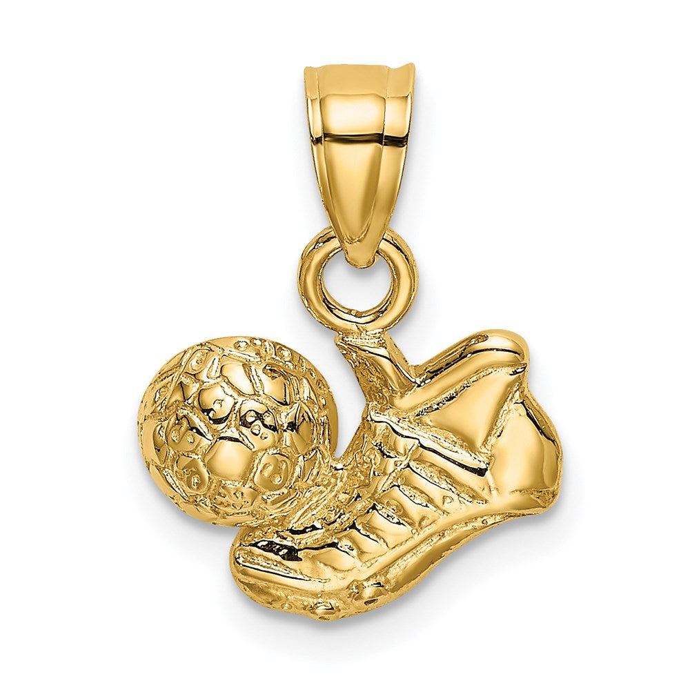 Charlie & Co Jewelry | 14k Soccer Ball W/shoe Charm - Model K3580