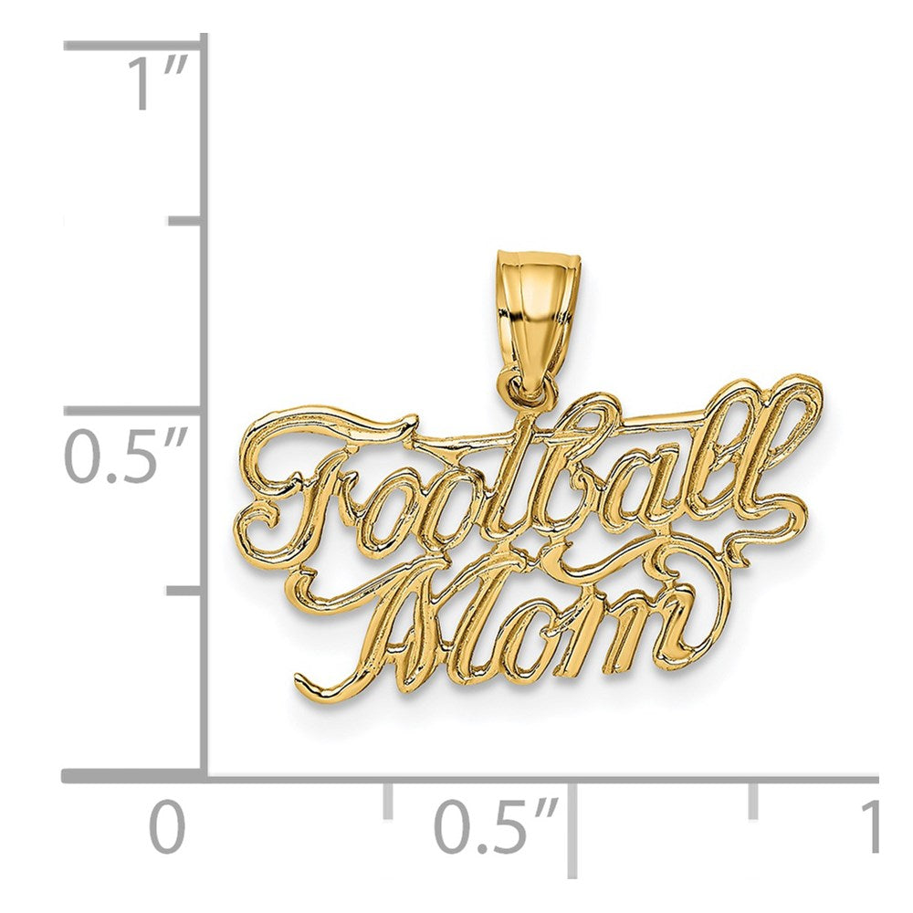 Charlie & Co Jewelry | 14k Football Mom Charm - Model K3597