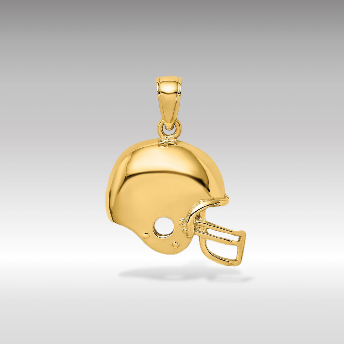 14k solid gold football player factory pendant 1.6 grams