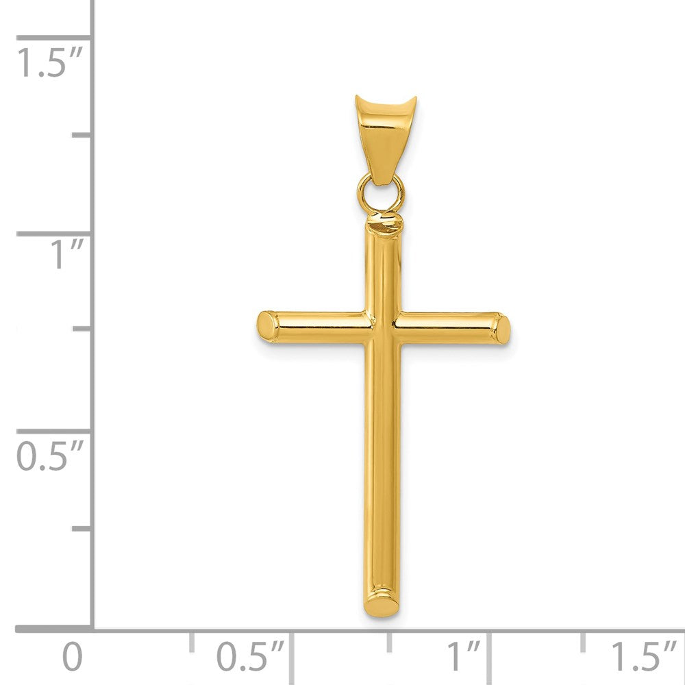 Charlie & Co Jewelry | 14k 3-d Polished Hollow Cross Pendant - Model K3606