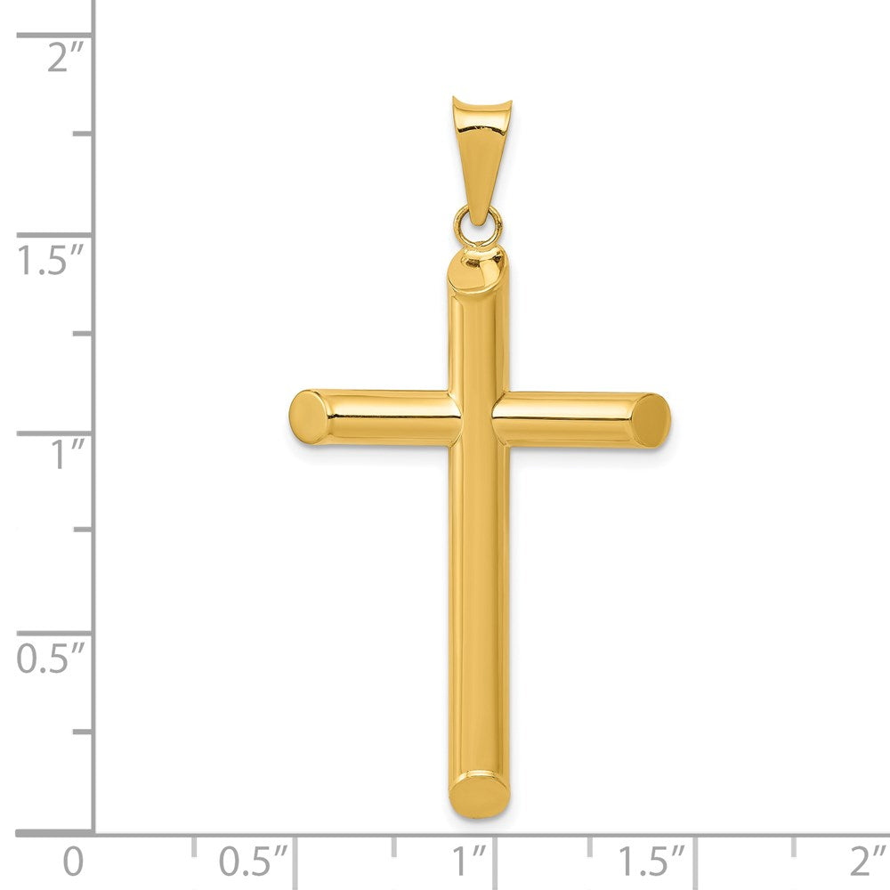 Charlie & Co Jewelry | 14k 3-d Polished Hollow Cross Pendant - Model K3611