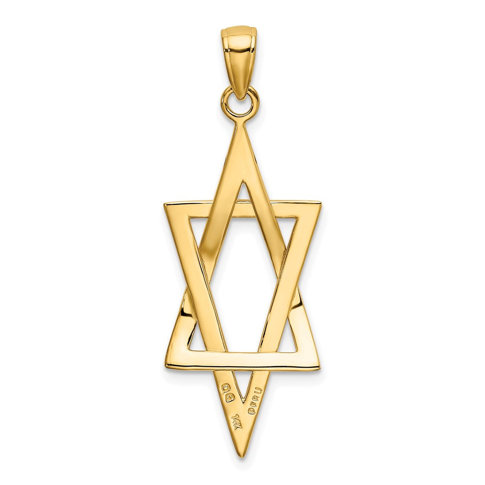 Charlie & Co Jewelry | 14k Elongated Star Of David Pendant - Model K3796