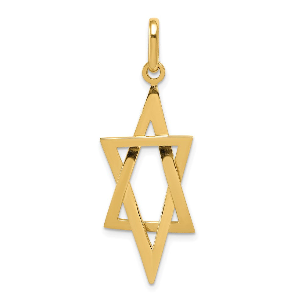 Charlie & Co Jewelry | 14k Elongated Star Of David Pendant - Model K3796