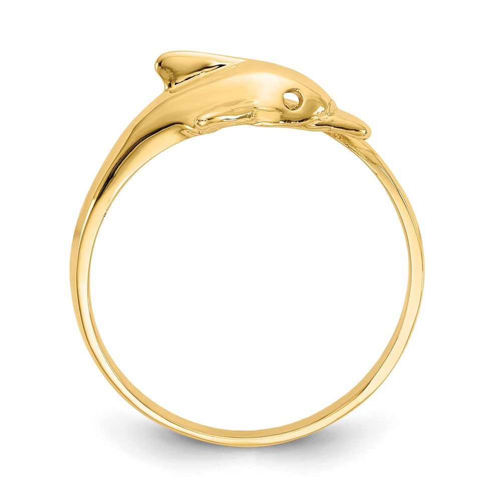 Gold Dolphin Ring Model-K3921 - Charlie & Co. Jewelry