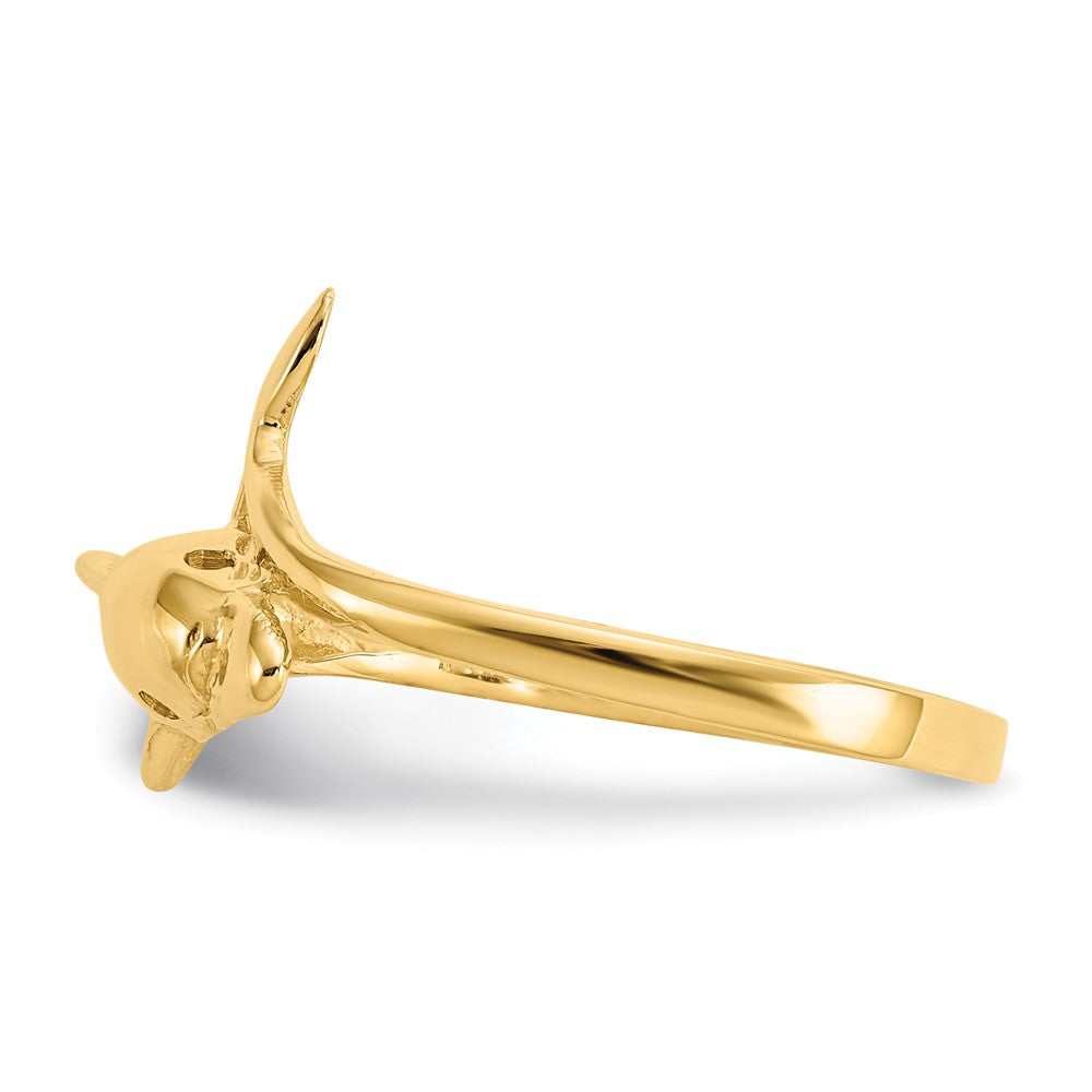 Gold Dolphin Ring Model-K3921 - Charlie & Co. Jewelry