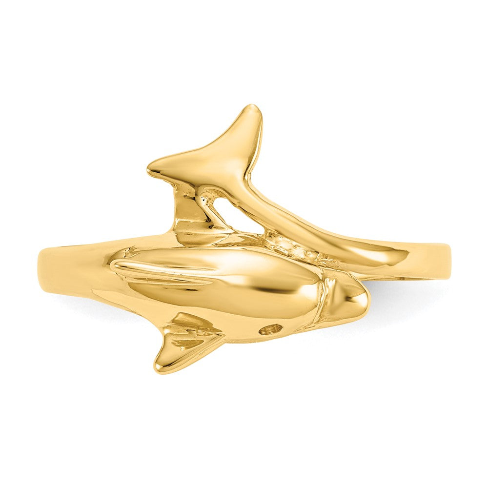 Gold Dolphin Ring Model-K3921 - Charlie & Co. Jewelry