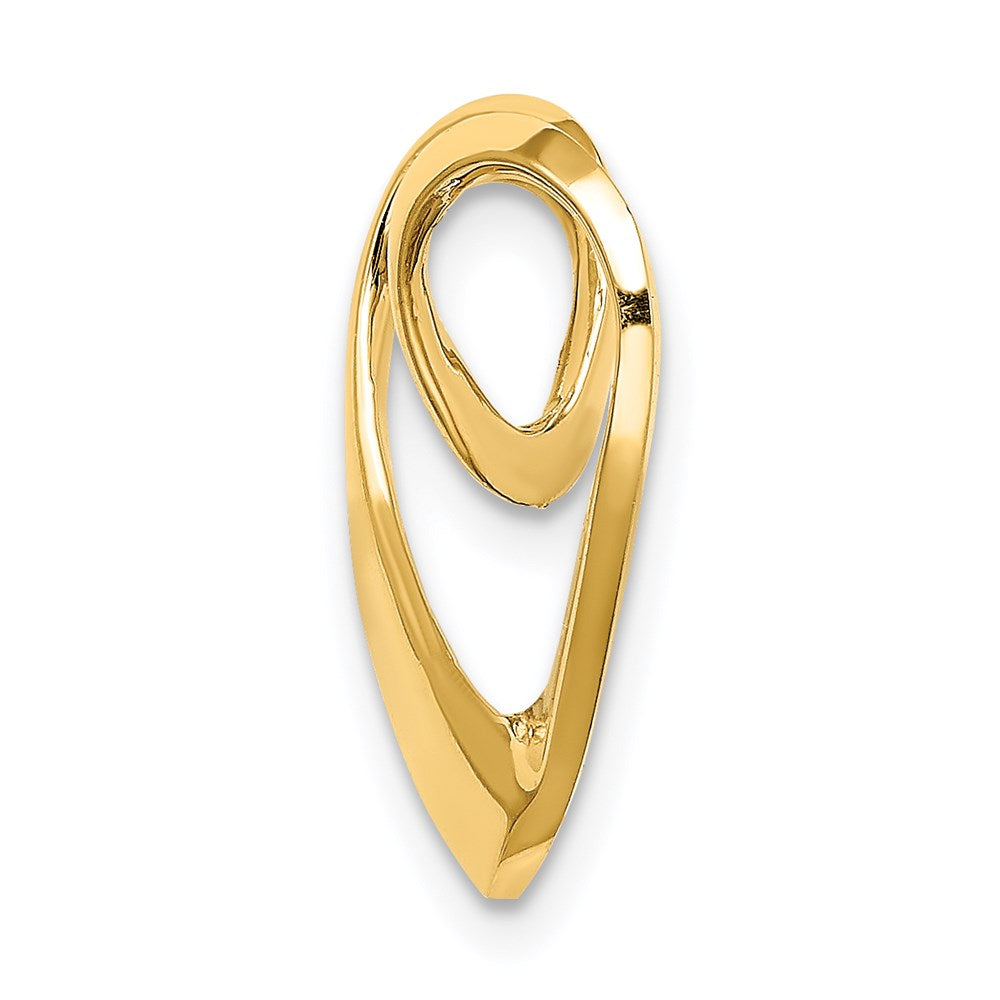 Charlie & Co Jewelry | 14k Polished Heart Chain Slide - Model K3977
