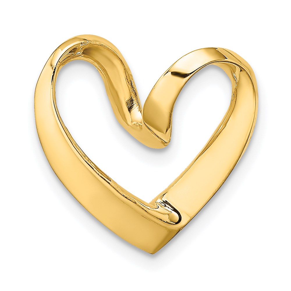 Charlie & Co Jewelry | 14k Polished Heart Chain Slide - Model K3977
