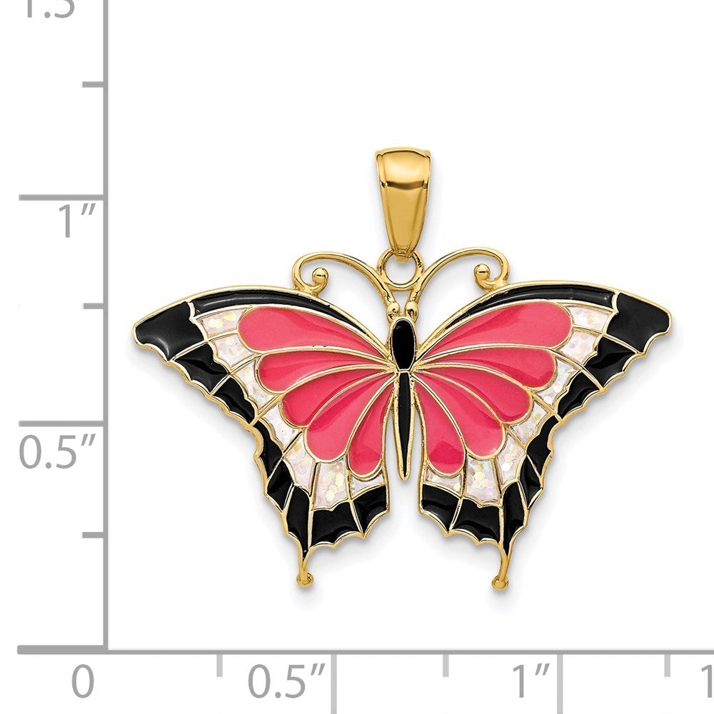 Charlie & Co Jewelry | 14k Enameled Butterfly Pendant - Model K4232