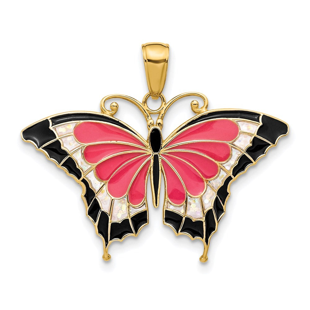 Charlie & Co Jewelry | 14k Enameled Butterfly Pendant - Model K4232