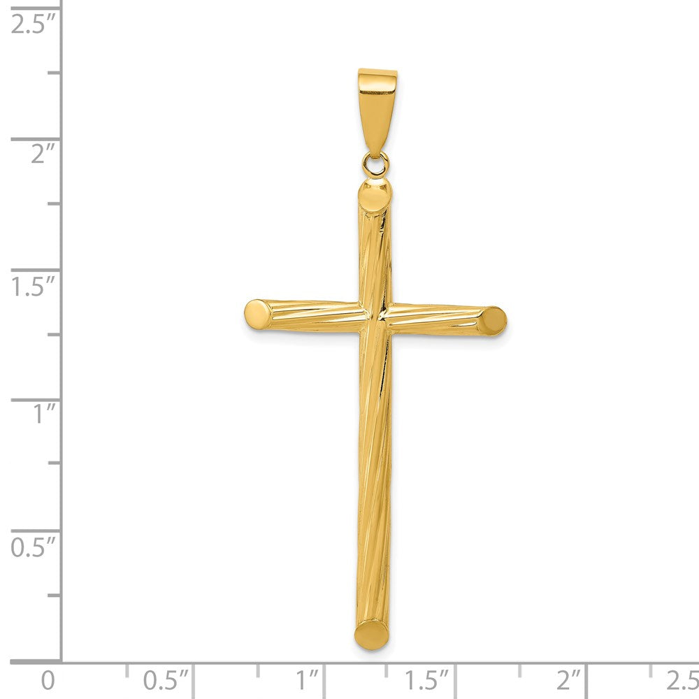 Charlie & Co Jewelry | 14k Fancy Textured Cross Pendant - Model K4314