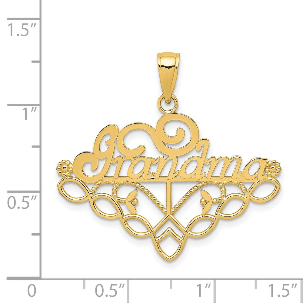 Charlie & Co Jewelry | 14k Grandma Birthstone Charm Holder Pendant - Model K4723
