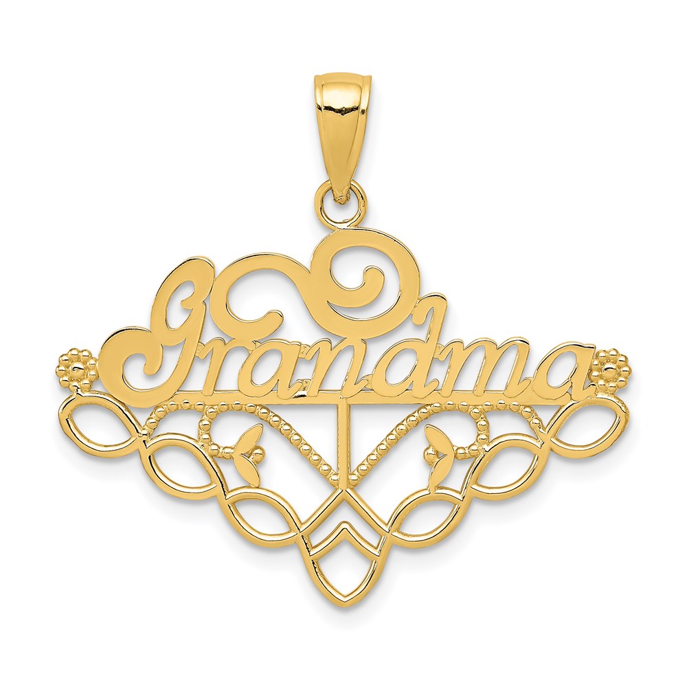 Charlie & Co Jewelry | 14k Grandma Birthstone Charm Holder Pendant - Model K4723