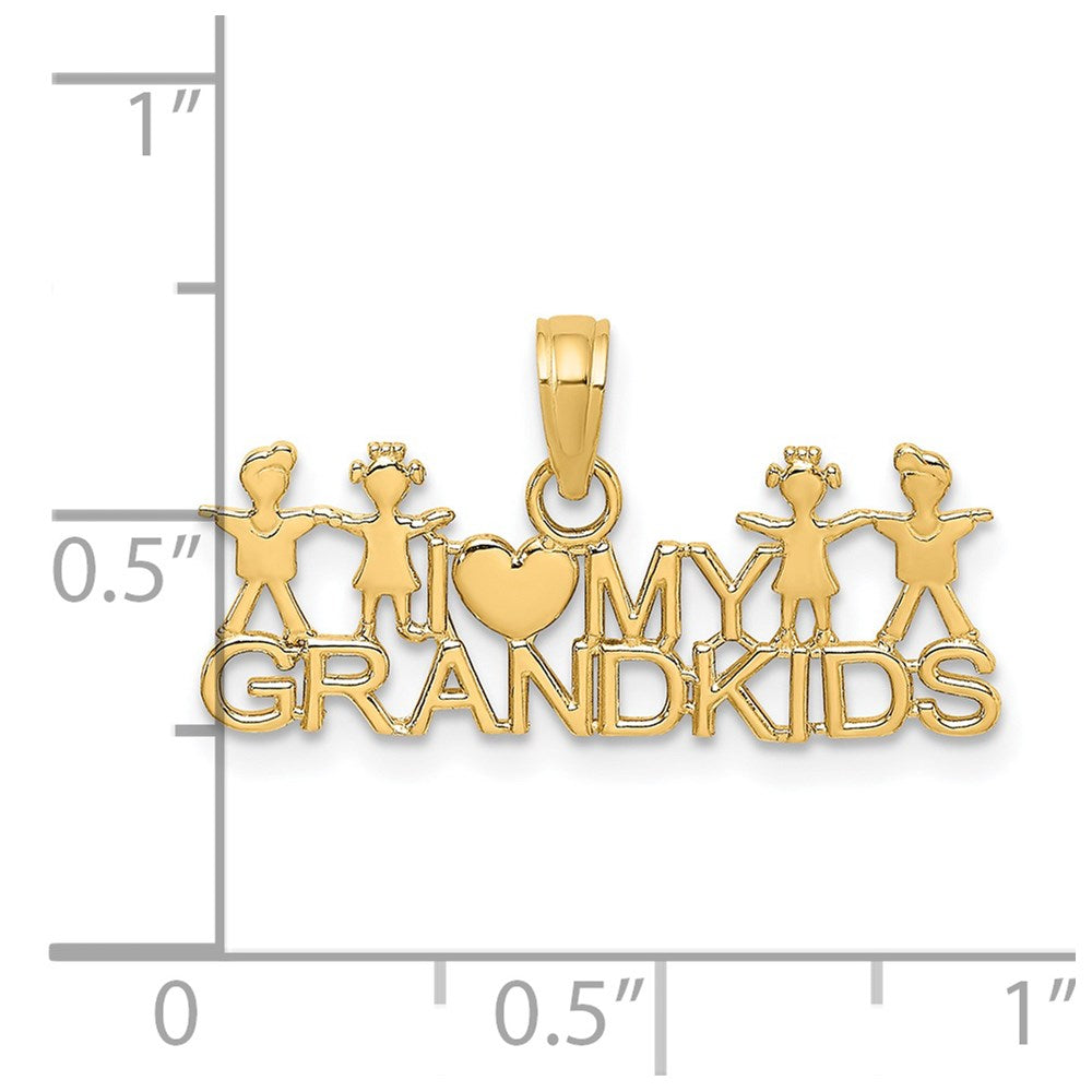 Charlie & Co Jewelry | 14k I Love My Grandkids Charm - Model K4726