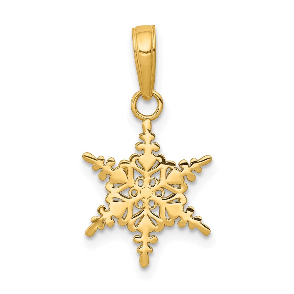 Charlie & Co Jewelry | 14k Small Snowflake Pendant - Model K4742