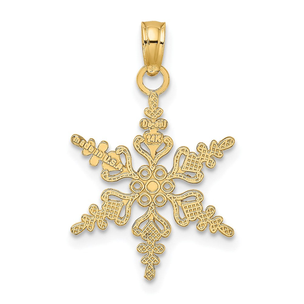 Charlie & Co Jewelry | 14k Polished Snowflake Charm - Model K4743
