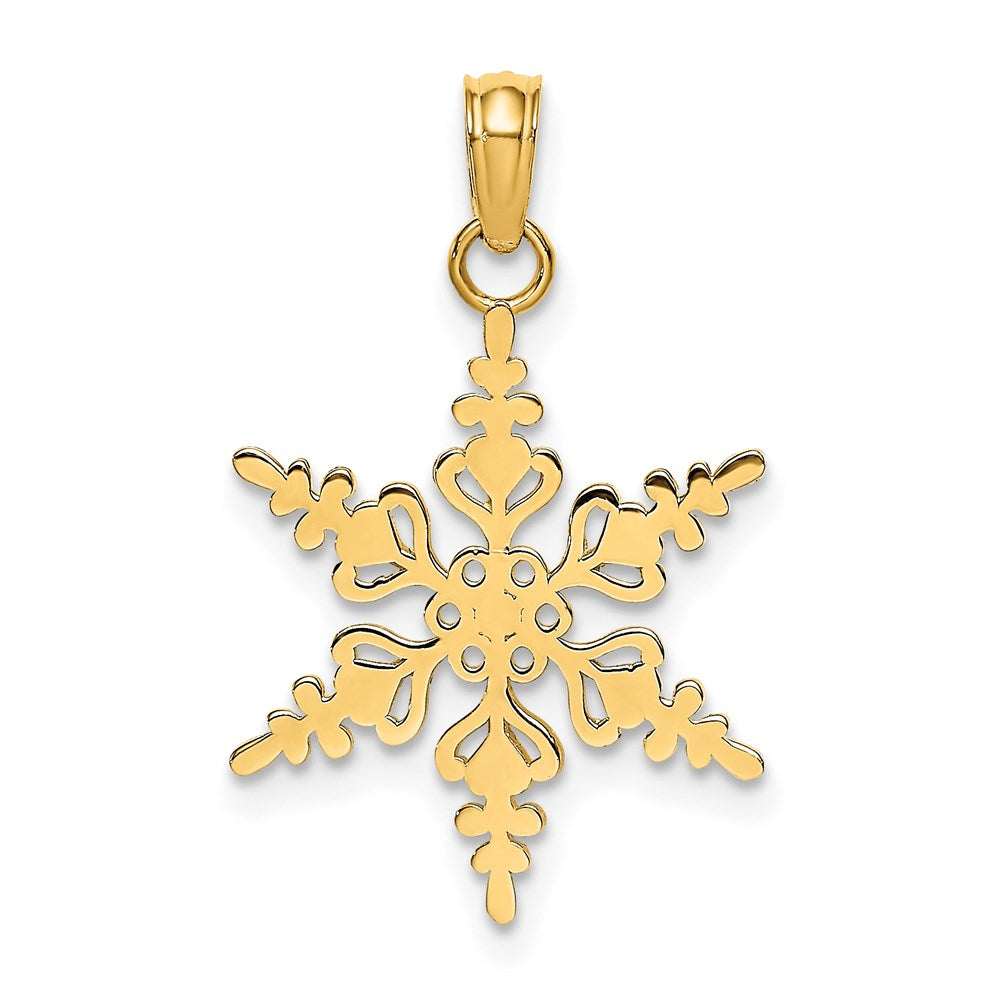 Charlie & Co Jewelry | 14k Polished Snowflake Charm - Model K4743