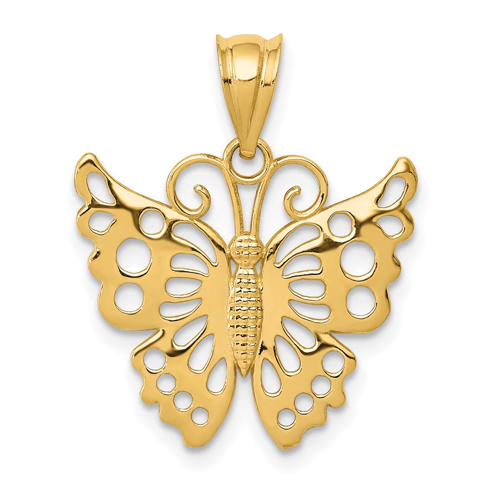 Charlie & Co Jewelry | 14k Butterfly Pendant - Model K4837