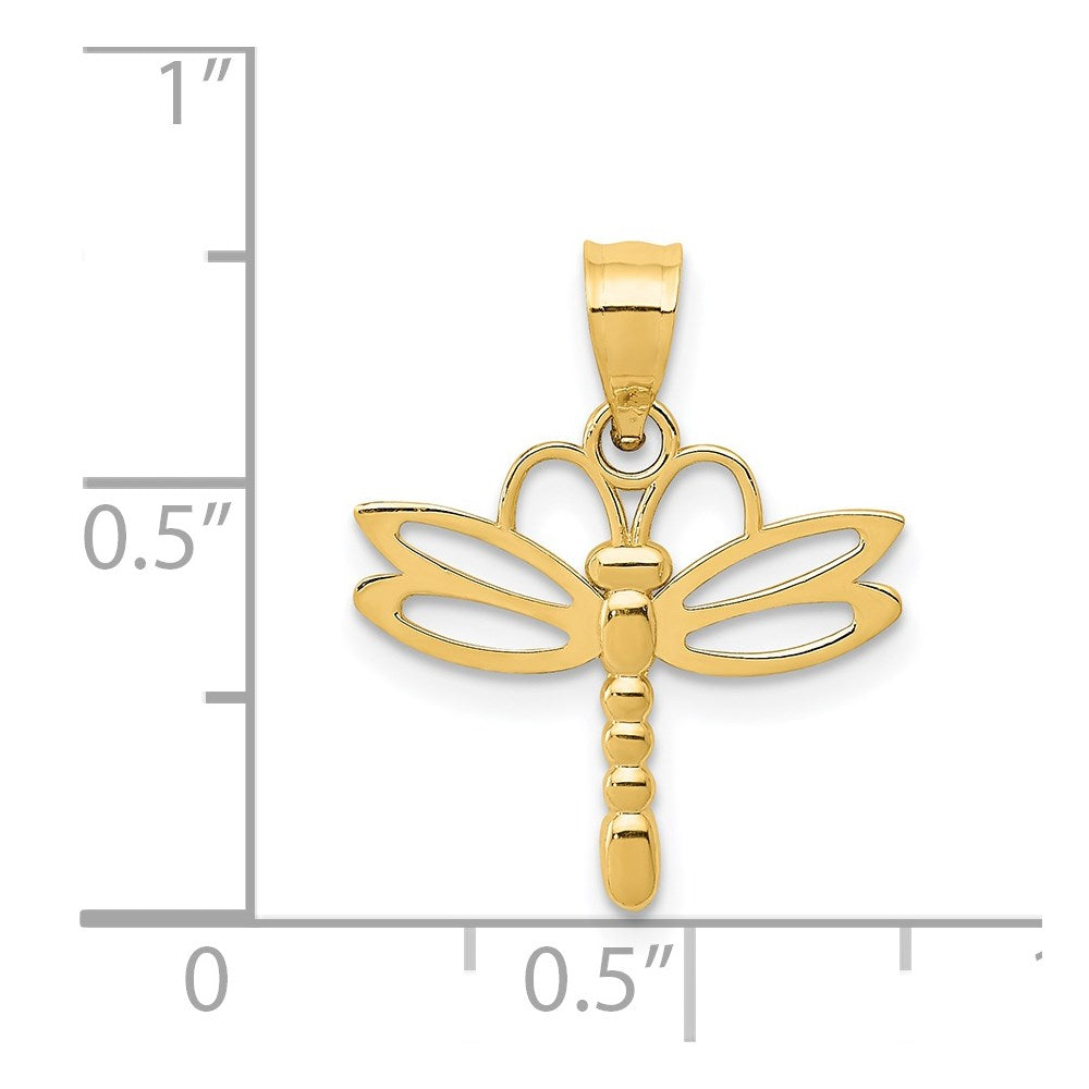 Charlie & Co Jewelry | 14k Dragonfly Pendant - Model K4851