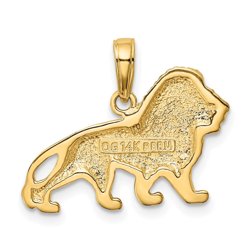 14k Gold Lion Necklace Pendant - Charlie & Co. Jewelry