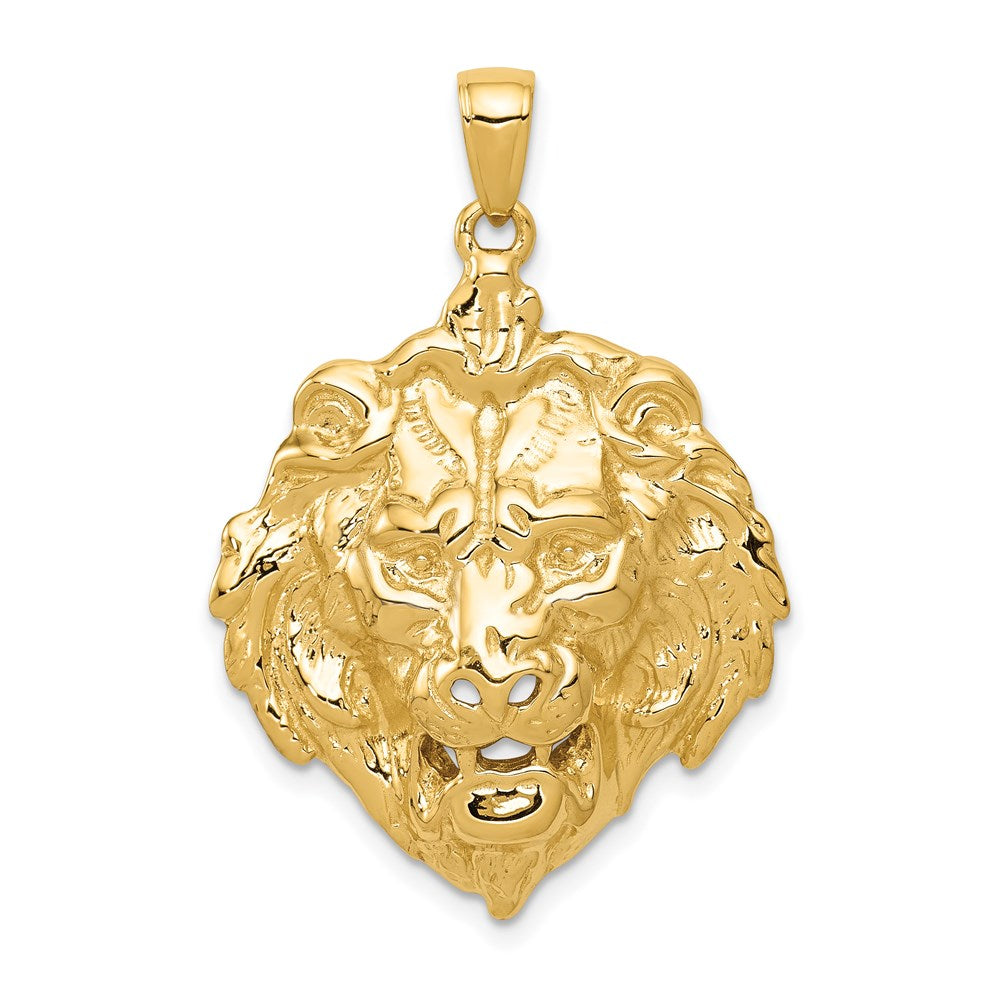 14k Gold Lion Necklace Pendant - Charlie & Co. Jewelry