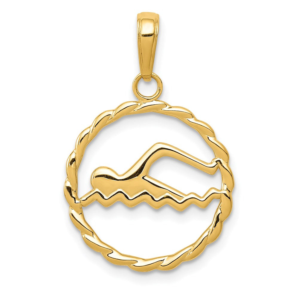 Charlie & Co Jewelry | 14k Swimming Charm - Model K4959