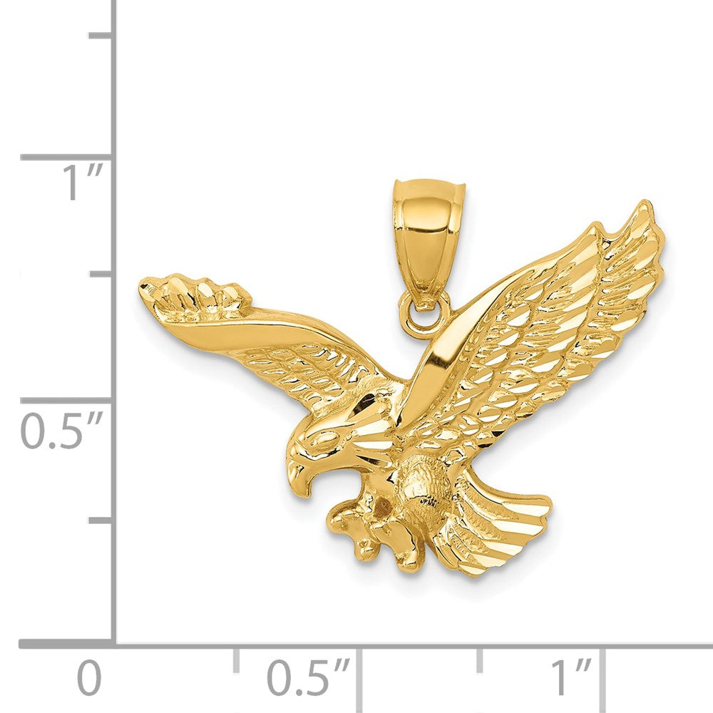 14K Gold Eagle Pendant Necklace - Charlie & Co. Jewelry