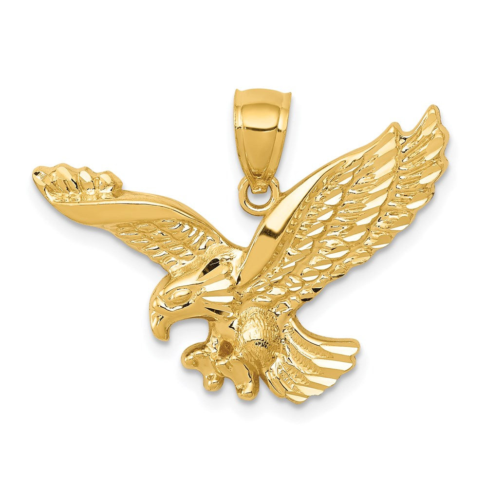 14K Gold Eagle Pendant Necklace - Charlie & Co. Jewelry