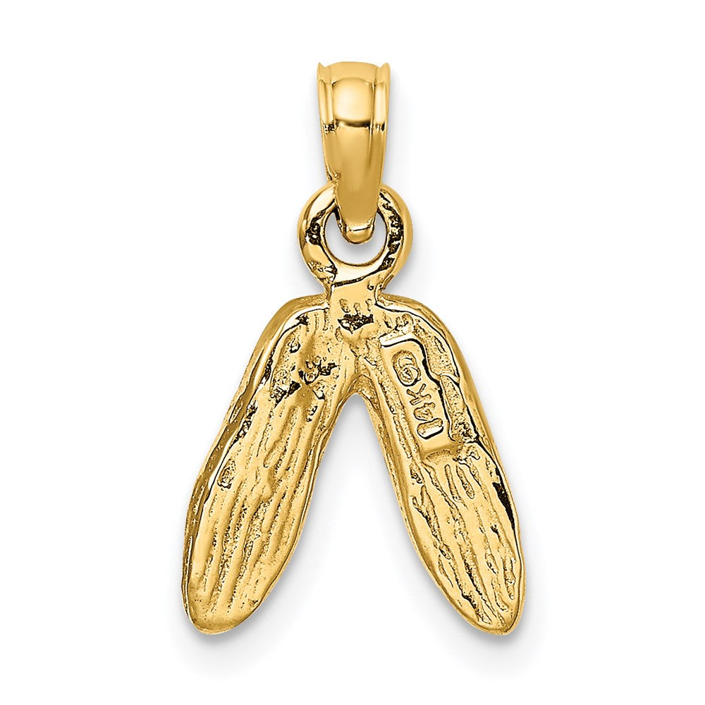 14K Gold Ballet Slippers Necklace Charm - Charlie & Co. Jewelry