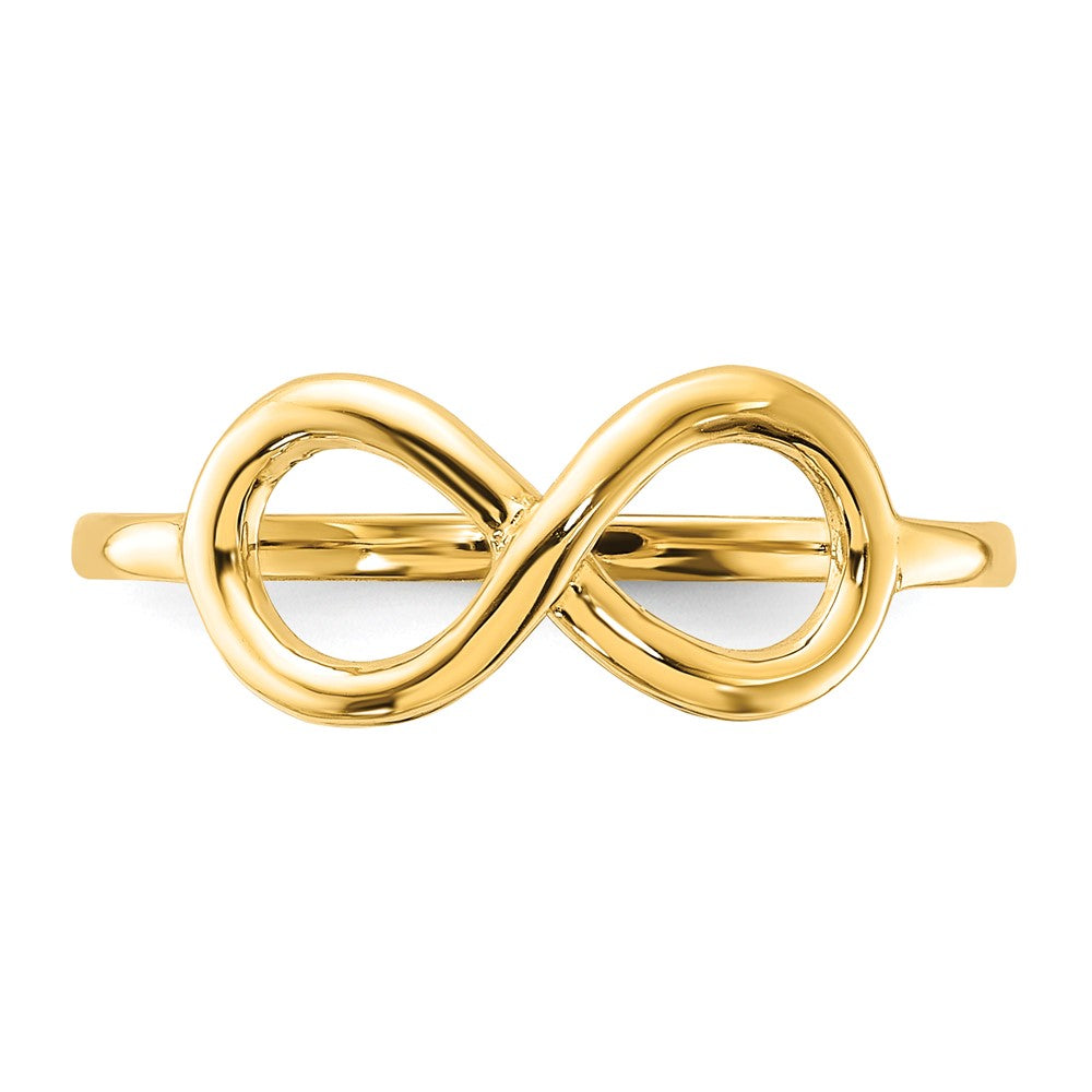 Gold Polished Infinity Ring Model-K5750 - Charlie & Co. Jewelry